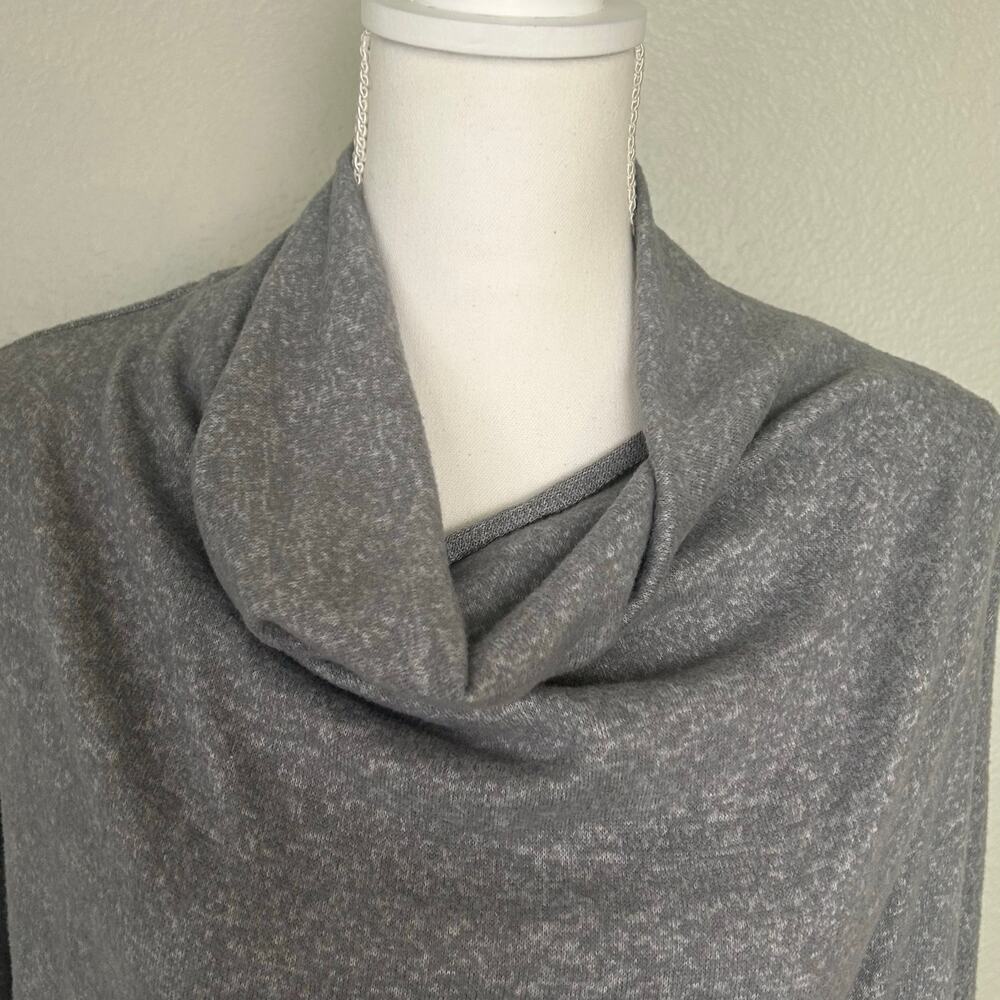 Daily practice Anthropologie Arabella Gray Drapey Midi Dress size S - Picture 2 of 11
